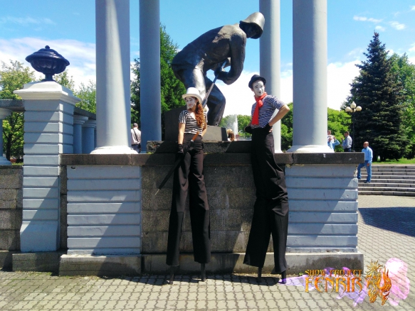 Ходулисты на праздник встречу гостей (Кемерово)