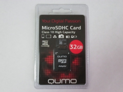 Карта памяти Micro SD Qumo 32 GB 10 класс