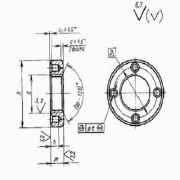 Гайка круглая с отверстиями на торце «под ключ» ГОСТ 6393-73 - миниатюра-0 (Таганрог)