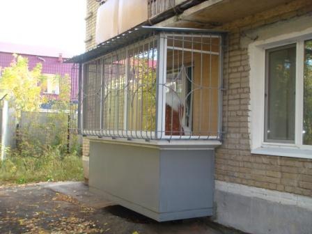 Изготовление и установка приставных балконов (Хабаровск)