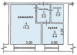 Продам 1-комнатную квартиру (Стрежевой)