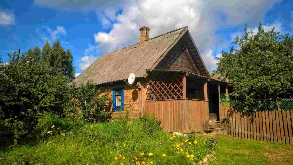Добротный дом на хуторе с баней и хорошим хоз-вом под Печорами  (Печоры)