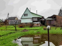 Симпатичный домик с прудом, гаражом и баней у реки на окраине г.Опочка - миниатюра-2 (Опочка)